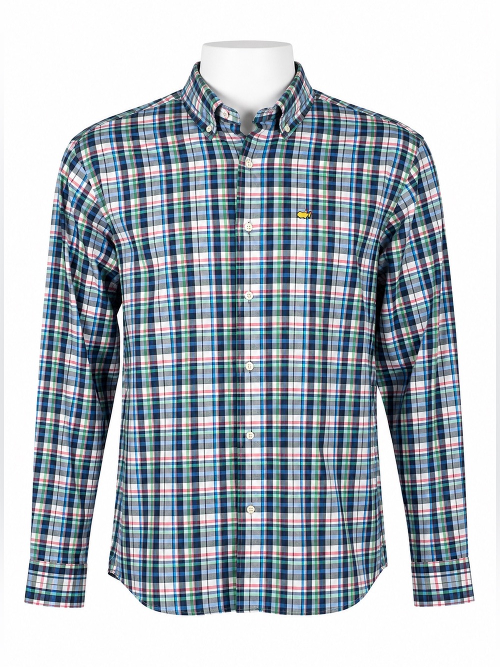 Size L Masters Peter Millar Men’s Performance Stretch Plaid Golf Shirt BNWT